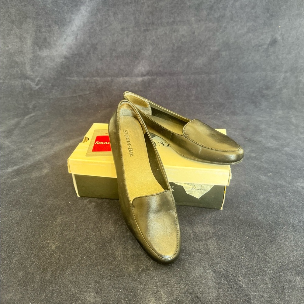 St. John's Bay Black Flats Timeless Comfort